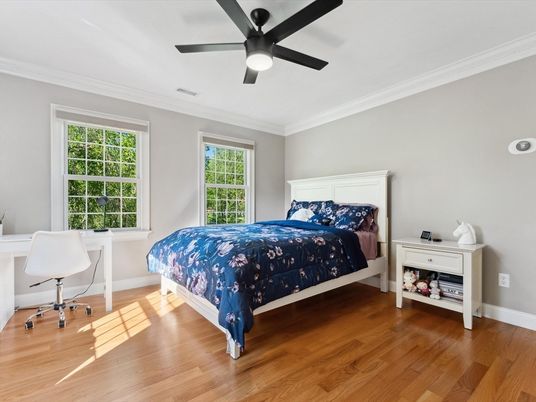 Bedroom, Home Office, Interior, Wood Texture Flooring