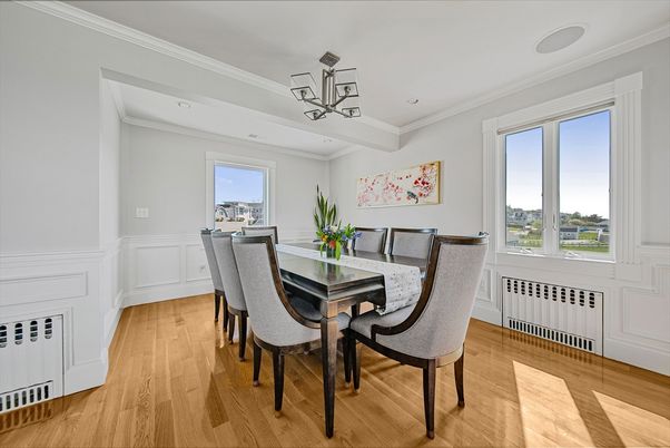 Dining room, Interior, Wood Texture Flooring