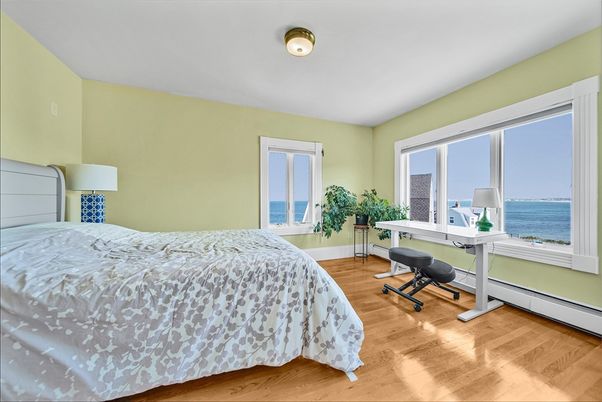Bedroom, Home Office, Interior, Water, Wood Texture Flooring