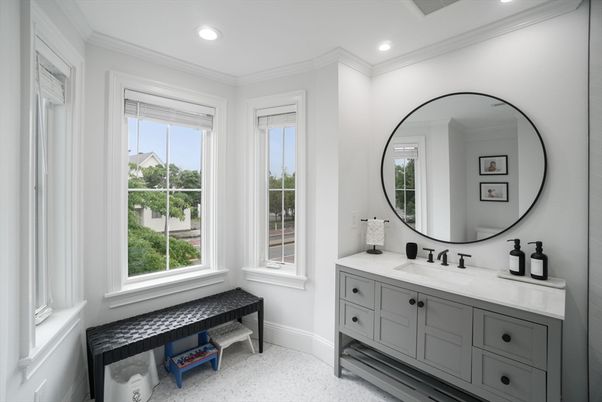 Bathroom, Interior, Recessed Lighting