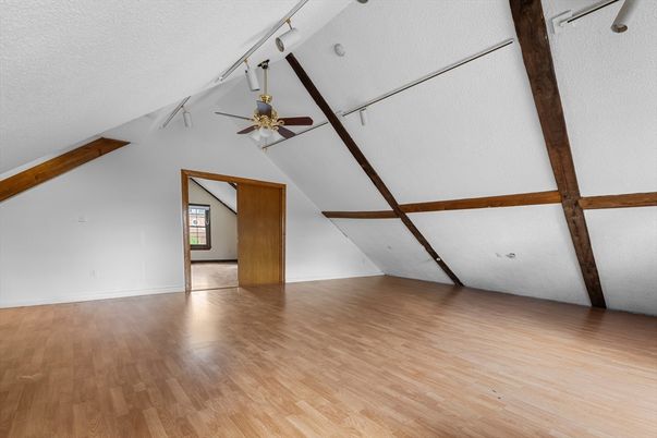 Empty room, Interior, Wooden Beams, Wood Texture Flooring