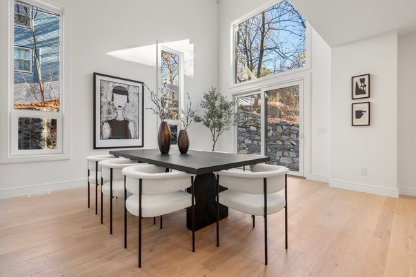Dining room, Interior, Wood Texture Flooring