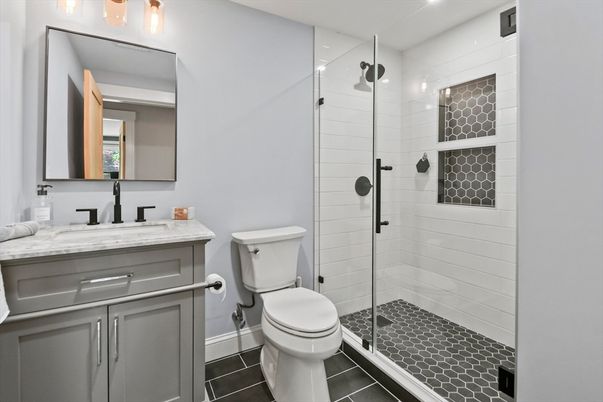 Bathroom, Glass Shower, Interior
