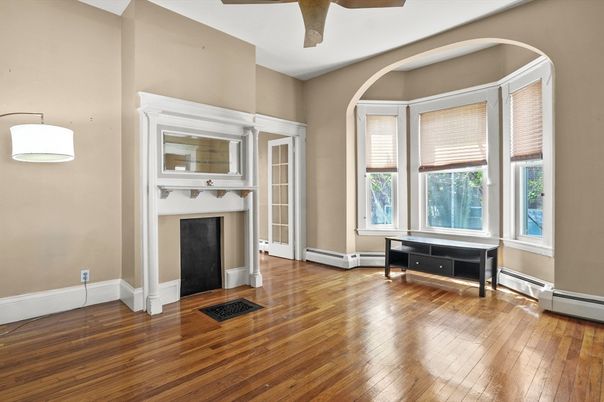 Fireplace, Interior, Wood Texture Flooring