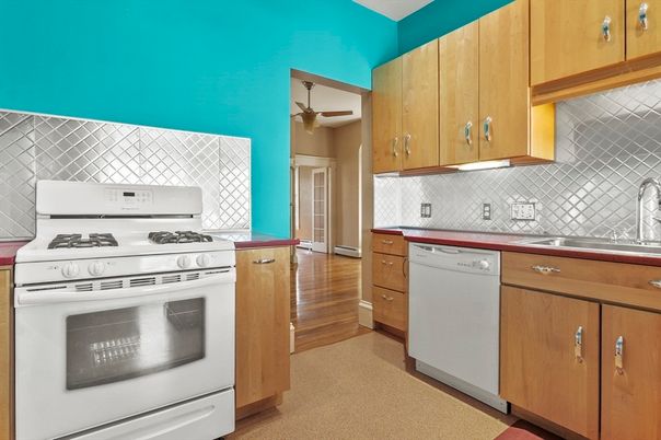 Interior, Kitchen, Wood Texture Flooring