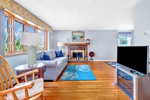 Fireplace, Interior, Living room, Wood Texture Flooring