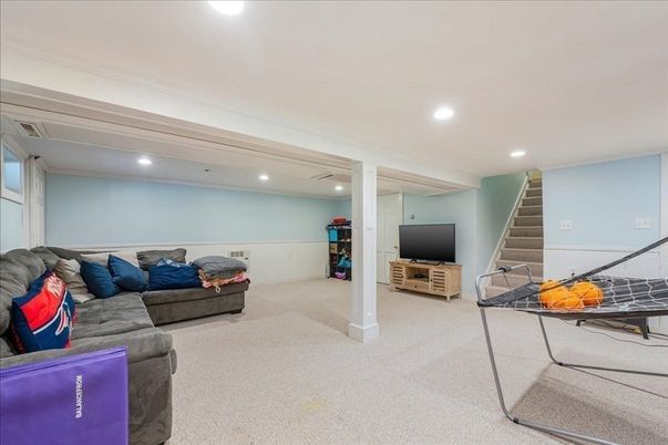 Interior, Living room, Recessed Lighting