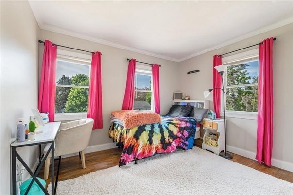 Bedroom, Home Office, Interior, Wood Texture Flooring