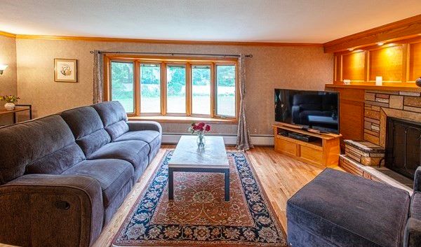 Fireplace, Interior, Living room, Wooden Beams, Wood Texture Flooring