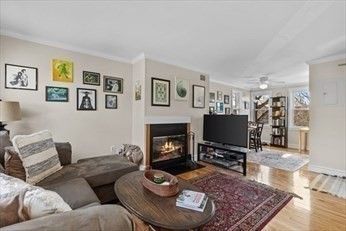 Fireplace, Interior, Living room, Wood Texture Flooring