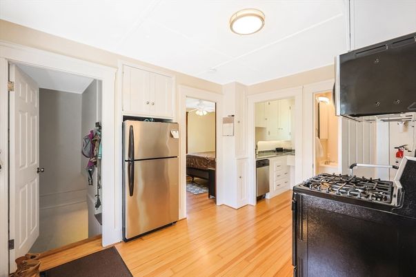 Interior, Kitchen, Wood Texture Flooring