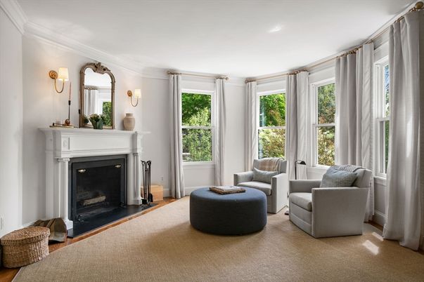 Fireplace, Interior, Living room, Recessed Lighting