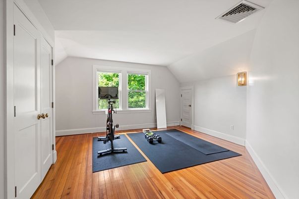 Fitness Equipment, Interior, Wood Texture Flooring