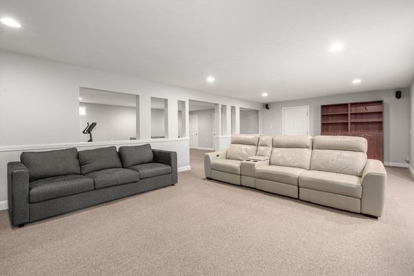 Interior, Living room, Recessed Lighting