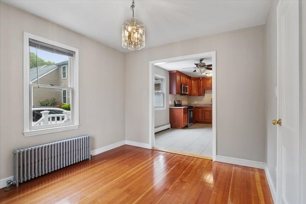 Interior, Kitchen, Pendant Lights, Wood Texture Flooring