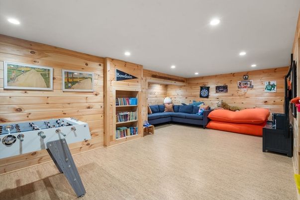 Interior, Recessed Lighting, Wooden Walls