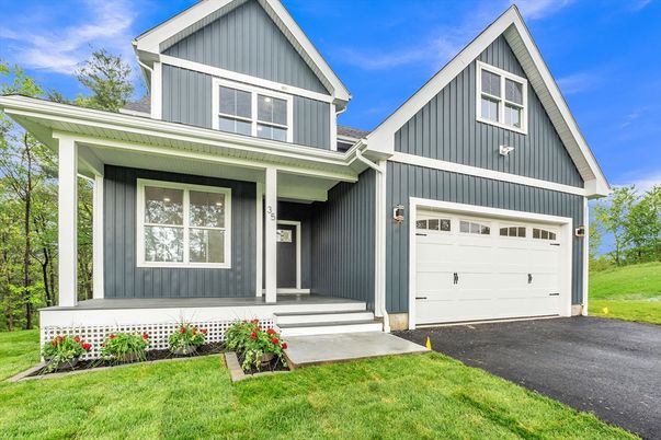 Attached, Exterior, Facade, Farmhouse