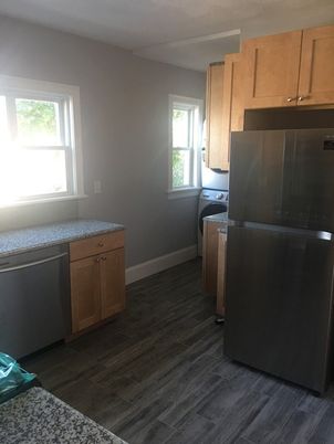 Interior, Kitchen, Washer, Wood Texture Flooring