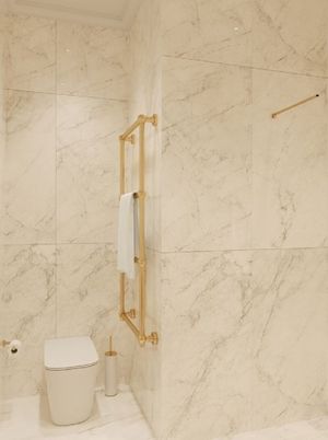 Bathroom, Interior, Marble Walls