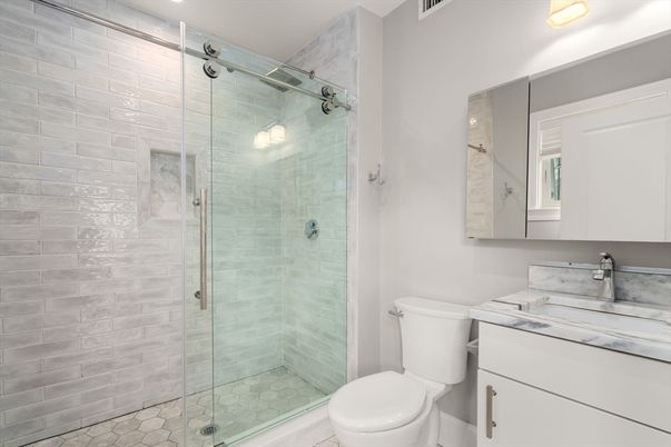 Bathroom, Glass Shower, Interior