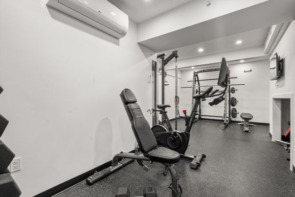 Fitness Equipment, Interior, Recessed Lighting