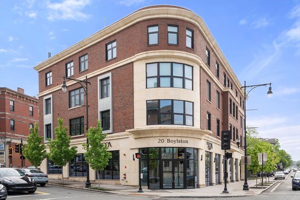 Exterior, Facade, Brick Facade, Condo Building