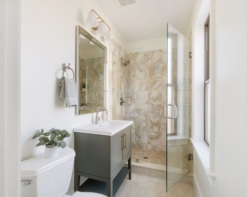 Bathroom, Glass Shower, Interior