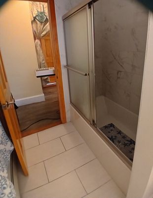 Bathroom, Glass Shower, Interior, Marble Walls