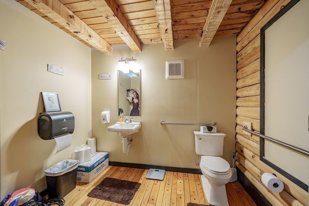 Bathroom, Interior, Wooden Beams, Wooden Ceilings, Wood Texture Flooring