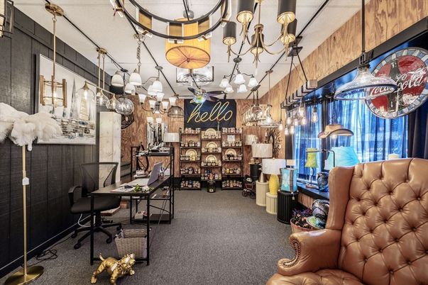 Chandelier, Home Office, Interior