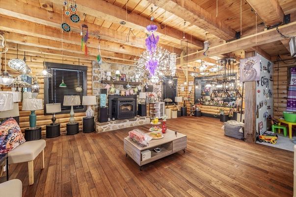 Fireplace, Interior, Living room, Pendant Lights, Wooden Beams, Wooden Ceilings, Wood Texture Flooring