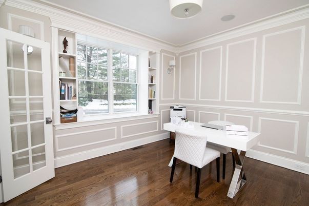 Home Office, Interior, Wood Texture Flooring