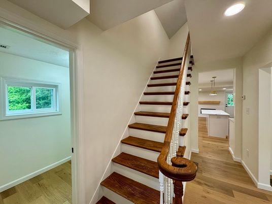 Interior, Pendant Lights, Recessed Lighting, Wood Texture Flooring