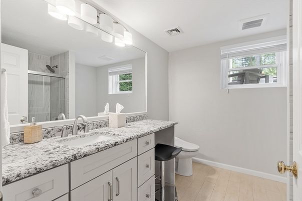 Bathroom, Interior, Wood Texture Flooring