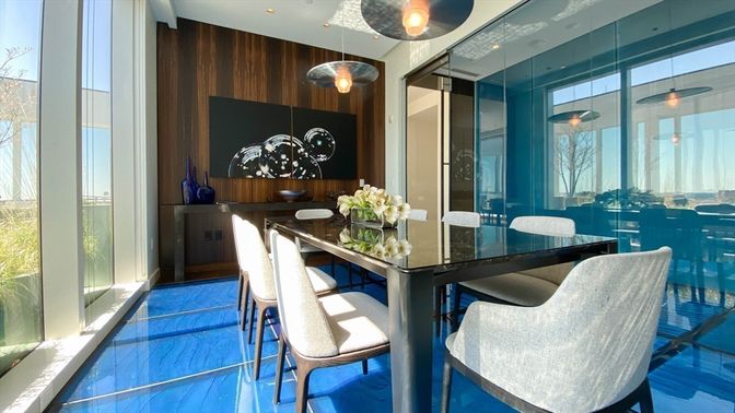 Dining room, Interior, Pendant Lights
