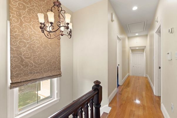 Chandelier, Interior, Recessed Lighting, Wood Texture Flooring