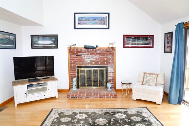 Fireplace, Interior, Wood Texture Flooring