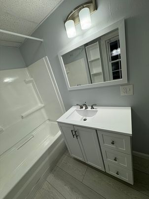 Bathroom, Interior, Wood Texture Flooring