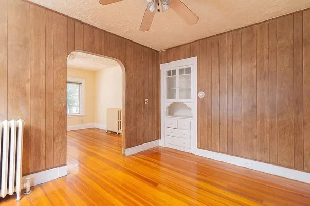 Empty room, Interior, Wood Texture Flooring, Wooden Walls