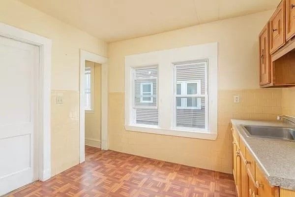 Interior, Kitchen, Wood Texture Flooring