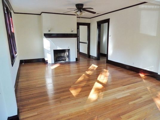 Empty room, Fireplace, Interior, Wood Texture Flooring