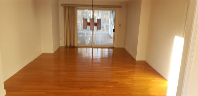 Empty room, Interior, Pendant Lights, Wood Texture Flooring