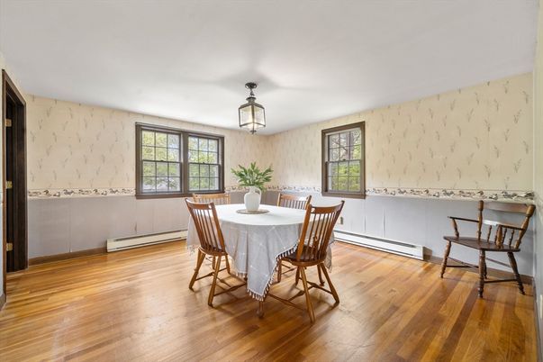Dining room, Interior, Wood Texture Flooring