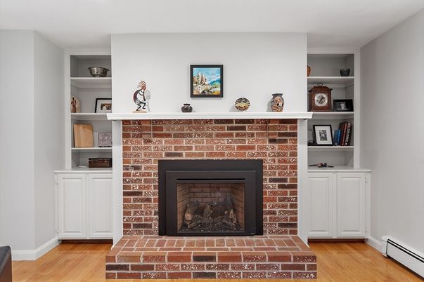Fireplace, Interior, Wood Texture Flooring