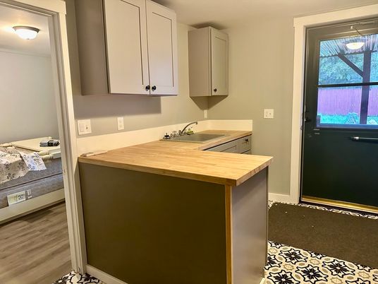 Interior, Kitchen, Wood Texture Flooring