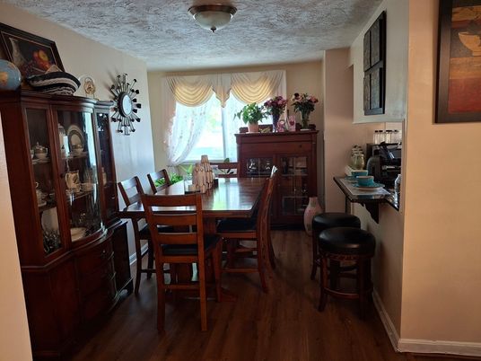Dining room, Interior, Wood Texture Flooring