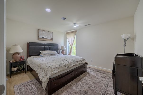 Bedroom, Interior, Recessed Lighting