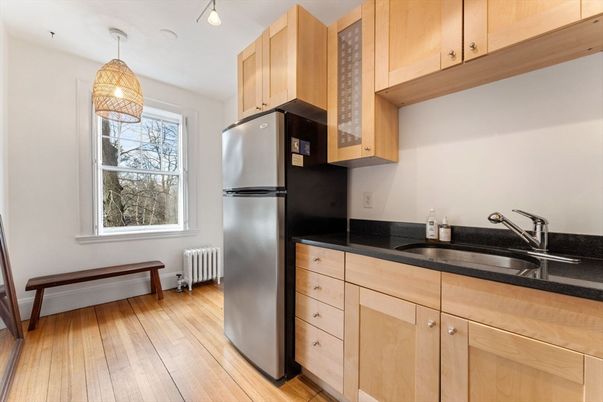 Interior, Kitchen, Pendant Lights, Wood Texture Flooring