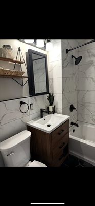 Bathroom, Interior, Marble Walls