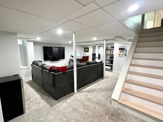 Interior, Living room, Recessed Lighting